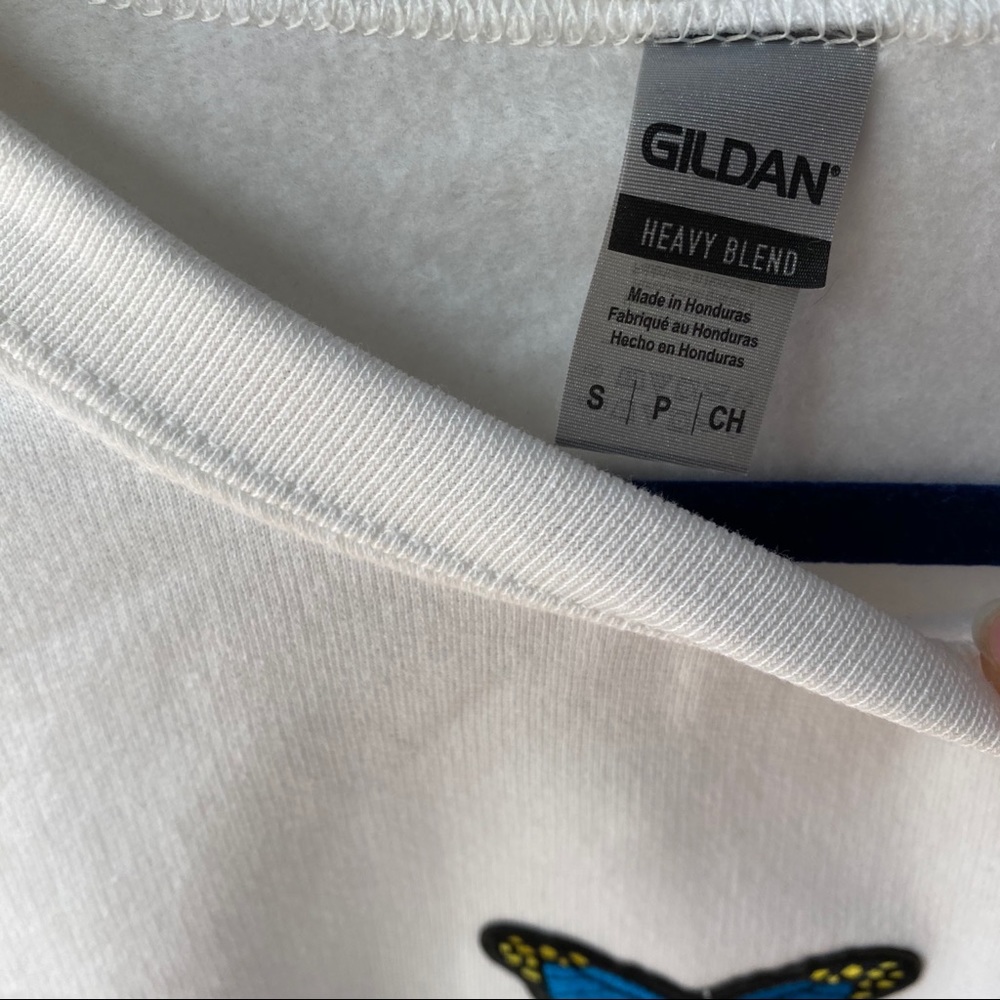 Blue butterfly sweatshirt - Picture 3 of 4